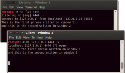 Netcat simple chat
