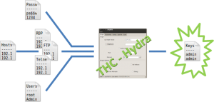 An operation diagram of the operation of THC-Hydra